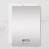 Invitation Mariage de torons ornés d'argent violet (Dos)