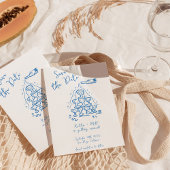 Invitation Mariage de tour Champagne tiré à la main