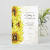 Invitation Mariage de tournesol écossais (Debout devant)