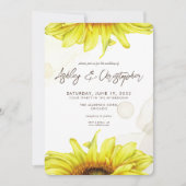 Invitation Mariage de tournesol écossais (Devant)