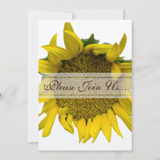 Invitation Mariage de tournesol II (Devant)