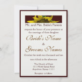 Invitation Mariage de tournesol II (Dos)