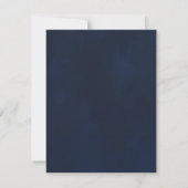 Invitation Mariage de tournesol rustique bleu RSVP (Dos)
