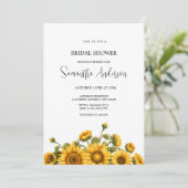 Invitation Mariage de tournesols (Debout devant)