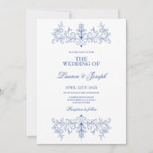 Invitation Mariage de trame vintage (Devant)