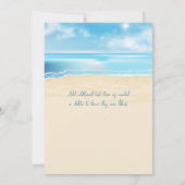 Invitation Mariage de transats tropicaux (Dos)