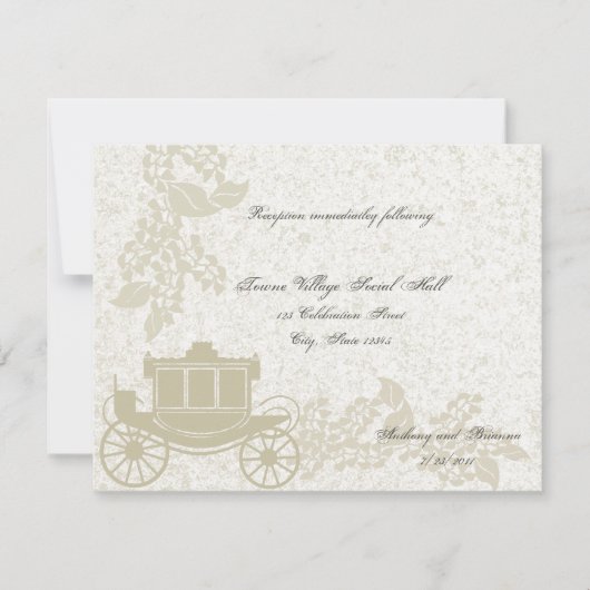 Invitation Mariage de transport romantique (Devant)