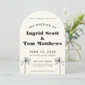 Invitation Mariage de Tropiques minimalistes (Debout devant)