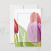 Invitation Mariage de tulipes à budget vierge (Devant)