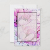 Invitation Mariage de tulipes violettes budget vierge  (Devant)