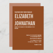 Mariage de typographie Boho Terracotta