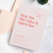 Invitation Mariage de typographie de Belmont