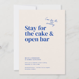 Invitation Mariage de typographie de Belmont