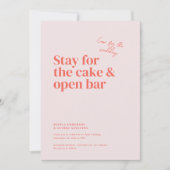 Invitation Mariage de typographie de Belmont (Devant)