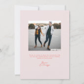 Invitation Mariage de typographie de Belmont (Dos)