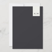 INVITATION MARIAGE DE TYPOGRAPHIE DE LIGNE CAMALE BEIGE MINIM (Dos)