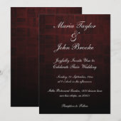 Invitation Mariage de typographie de script simple et moderne (Devant / Derrière)