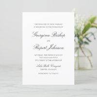 Mariage de typographie de script simple noir