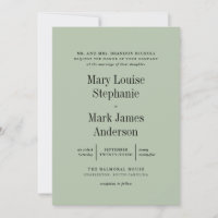 Mariage de typographie écossais Eucalyptus