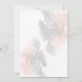 Invitation Mariage de typographie gris doux et bracelet/or (Dos)