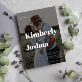 Invitation Mariage de typographie moderne