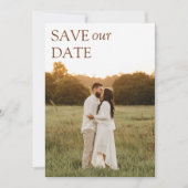 Invitation Mariage de typographie moderne et élégant Enregist (Devant)