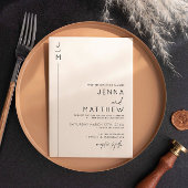Invitation mariage de typographie moderne et minim