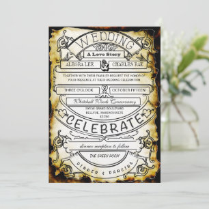 Invitation Mariage de typographie moderne et vintage