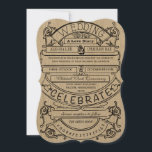 Invitation Mariage de typographie moderne poster vintage<br><div class="desc">Annonce vintage A Love Story Theatre Ad Poster Style Vintage Modern Typography Greatest Love on Earth Circus Theatre Ticket Vintage Antique Publicité Style Faire-part de mariage un jour unique Gettin Hitched Personnalisé Rustique Grain Motif Mariage Occasion spéciale Enveloppes</div>