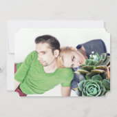 Invitation Mariage de typographie moderne rose et jaune (Dos)