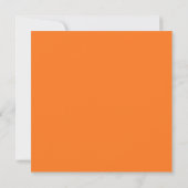 Invitation Mariage de typographie moderne Wavy Orange (Dos)