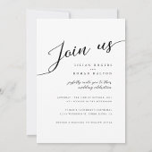 Invitation Mariage de typographie romantique moderne
