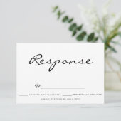 Invitation Mariage de typographie rsvp (Debout devant)