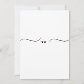 Invitation Mariage de typographie simple moderne virtuelle (Dos)