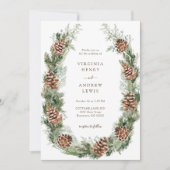 Invitation Mariage de vacances d'hiver (Devant)