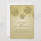 Invitation Mariage de vacances or Sauver la date (Devant)