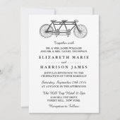 Invitation Mariage de vélo Tandem (Devant)