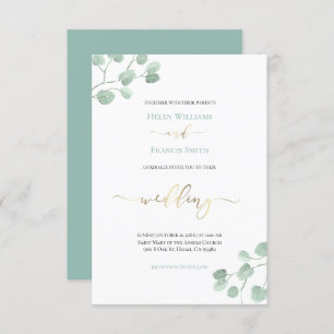 Invitation mariage de verdure
