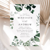 Invitation Mariage de verdure abondante