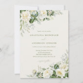 Invitation Mariage de verdure botanique moderne (Devant)