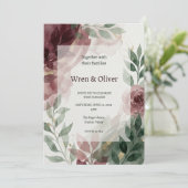 Invitation Mariage de verdure de Bourgogne (Debout devant)
