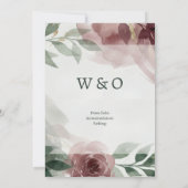 Invitation Mariage de verdure de Bourgogne (Dos)