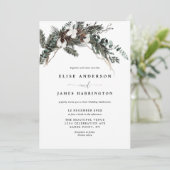 Invitation Mariage de verdure d'hiver (Debout devant)