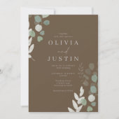 Invitation Mariage de verdure divine (Devant)