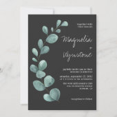 Invitation Mariage de verdure Eucalyptus (Devant)
