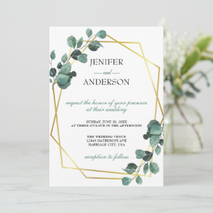 Invitation Mariage de verdure Eucalyptus