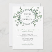 Invitation Mariage de verdure Eucalyptus (Devant)