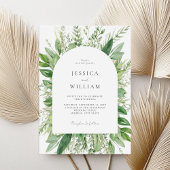 Invitation Mariage de verdure minimaliste Boho