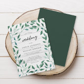 Invitation Mariage de verdure rustique