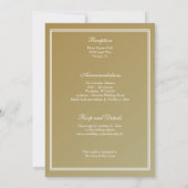 Invitation Mariage de verre catholique byzantin (Dos)